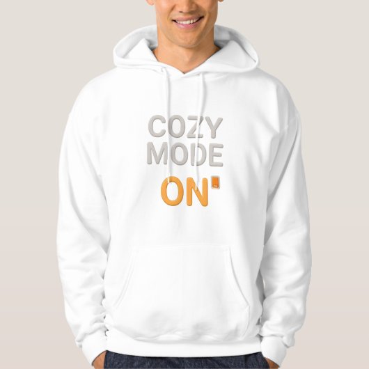 Cozy Mode ON Hoodie | Comfort Hygge Loungewear (Voorkant)