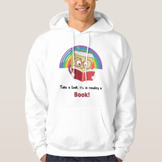 Cozy Moments take a Look, It's in a Reading a Book Hoodie (Voorkant)