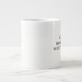 Cozy Moments, Warm Hearts | Minimalist Christmas Grote Koffiekop (Voorkant)