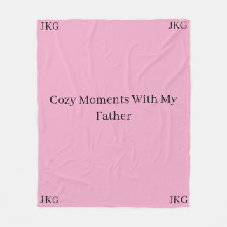 Cozy Moments With My Father Blanket | JKG Fleece Deken