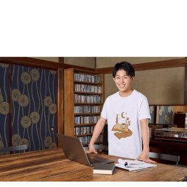 Cozy Moonlit Reading | Warm Book Lover Vintage Aes T-shirt