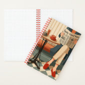 Cozy Morning Coffee and News Notitieboek (Binnen)