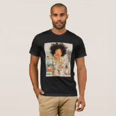 Cozy Morning Coffee Girl – Warm AI Illustration  T-shirt (Voorkant volledig)