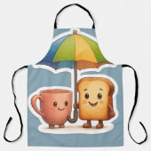 Cozy Morning Duo ☕🍞 Schort (Voorkant)