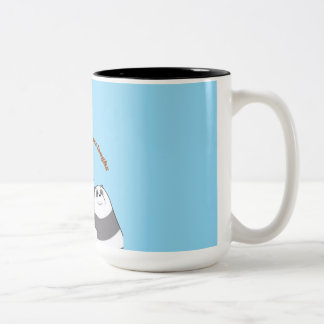 “Cozy Morning Quote Mug” Tweekleurige Koffiemok