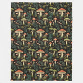 Cozy Mushroom Blanket Rustic Aesthetic & Charm Fleece Deken (Voorkant)