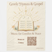 Cozy Music Therapy QR Code Deken - Klassieke Gezan (Voorkant)