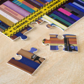 Cozy Mysteries Bookshelf, Colorful Clusters Legpuzzel (Zijkant)