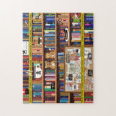 Cozy Mysteries Bookshelf, Colorful Clusters Legpuzzel (Verticaal)