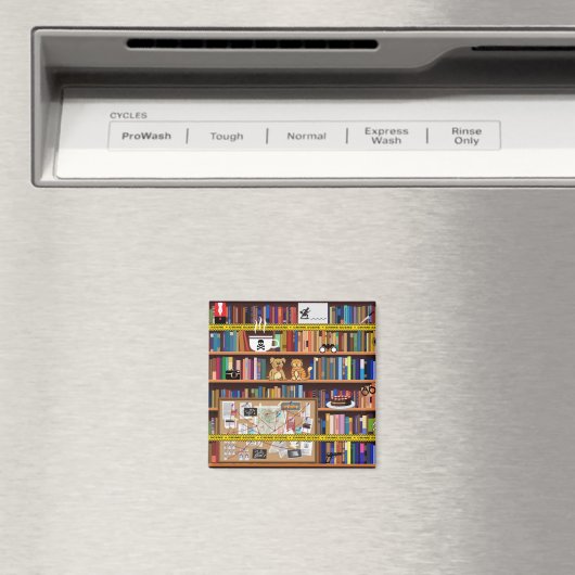 Cozy Mysteries Bookshelf Magneet (Insitu (Vaatwasser))