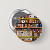 Cozy Mysteries Bookshelf Ronde Button 5,7 Cm (Voorkant /achterkant)