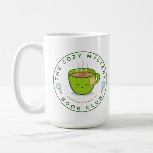 Cozy Mystery Book Club Logo & Mascot Mok (Links)