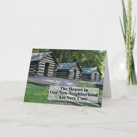 Cozy Nabuurschap - Grappig verandering van adres Aankondiging (Voorkant)