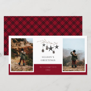 Cozy Natuur 2 Foto Family Holiday Kaart