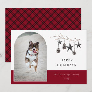 Cozy Natuur Arch Lijst Foto Holiday Kaart