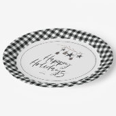 Cozy Natuur Holiday Party Papieren Bordje (Gekanteld)