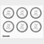 Cozy Natuur Holiday Ronde Sticker (Vel)