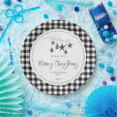 Cozy Natuur Kerstfeest Papieren Bordje (Feest)