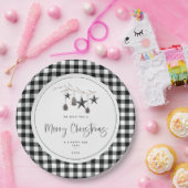 Cozy Natuur Kerstfeest Papieren Bordje (Feest)