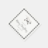 Cozy Natuur Kerstfeest Servet (Hoek)