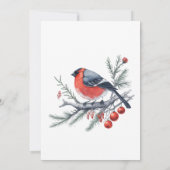 Cozy Natuur Wreath kerstparty Kaart (Achterkant)