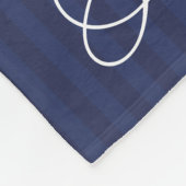 Cozy Nautical Red Anchor Aangepaste tekst Fleece Deken (Hoek)