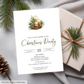 Cozy Neutral Earthy Rustic Minimalist Christmas   Kaart