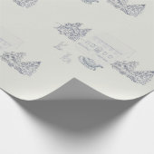 Cozy New England Christmas Home Cadeaupapier (Hoek)