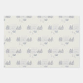 Cozy New England Christmas Home Inpakpapier Vel (Voorkant 2)