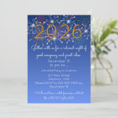 Cozy New Years Gathering Invitation Kaart (Staand voorkant)