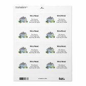 Cozy Nieuw Huis Adres Etiket (Full Sheet)