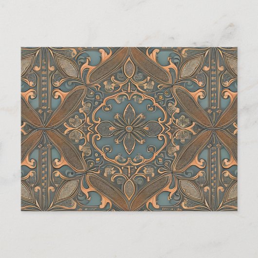 Cozy old pattern briefkaart (Voorkant)