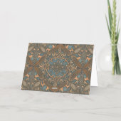 Cozy old pattern folie wenskaart (Achterkant)