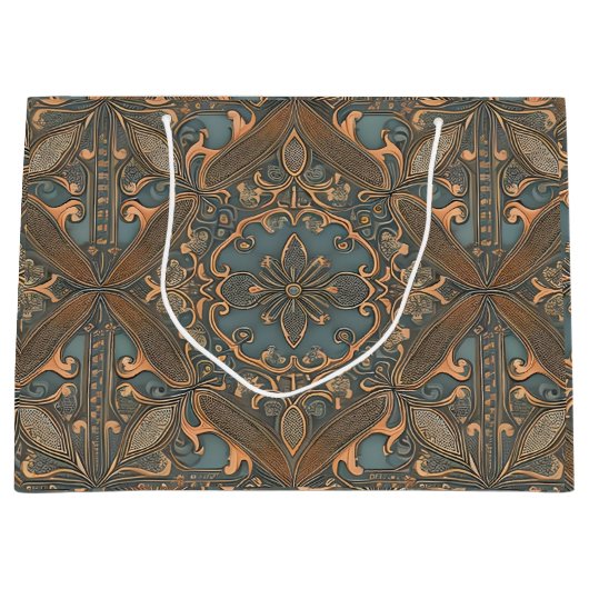 Cozy old pattern groot cadeauzakje (Voorkant)