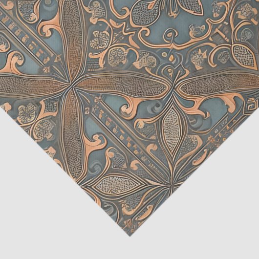 Cozy old pattern tissuepapier (Detail)