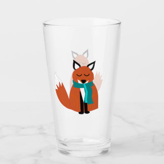 Cozy Oranje Fox Glass Tumbler