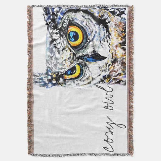 Cozy owl deken (Voorkant Verticaal)
