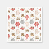 Cozy Pajamas Boho Babyshower Pattern Servet (Voorkant)