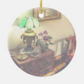 Cozy Parlor met ventilator Petal Lamp Keramisch Ornament (Achterkant)