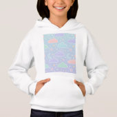 Cozy Pastel Cloud Aesthetic Hoodie (Voorkant)