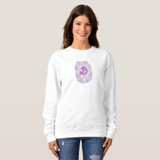 Cozy Pastel Unicorn Fleece Pullover (Voorkant volledig)