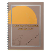 Cozy Paws 2026 Edition Spiral Notebook  Notitieboek (Voorkant)
