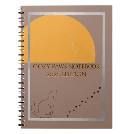 Cozy Paws 2026 Edition Spiral Notebook  Notitieboek (Voorkant)