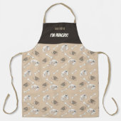 Cozy Paws Collectie Beige Schort (Voorkant)