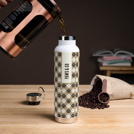Cozy Paws Collectie Waterfles (Koffie (Gedraaid) )