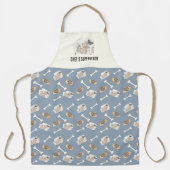 Cozy Paws Collectie Zilver Blauw Schort (Voorkant)