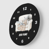 Cozy Paws Collection Black Grote Klok (Hoek)