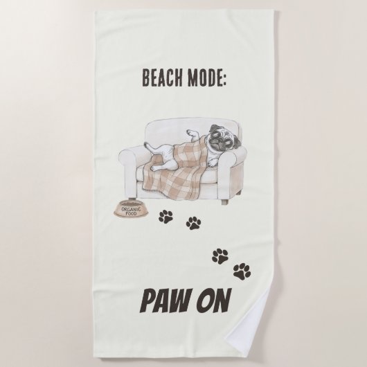 Cozy Paws Collection Strandlaken (Voorkant)