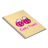 Cozy Paws Schattigee Paarse katten Notitieboek (Rechterzijde)