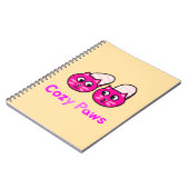 Cozy Paws Schattigee Paarse katten Notitieboek (Linkerzijde)